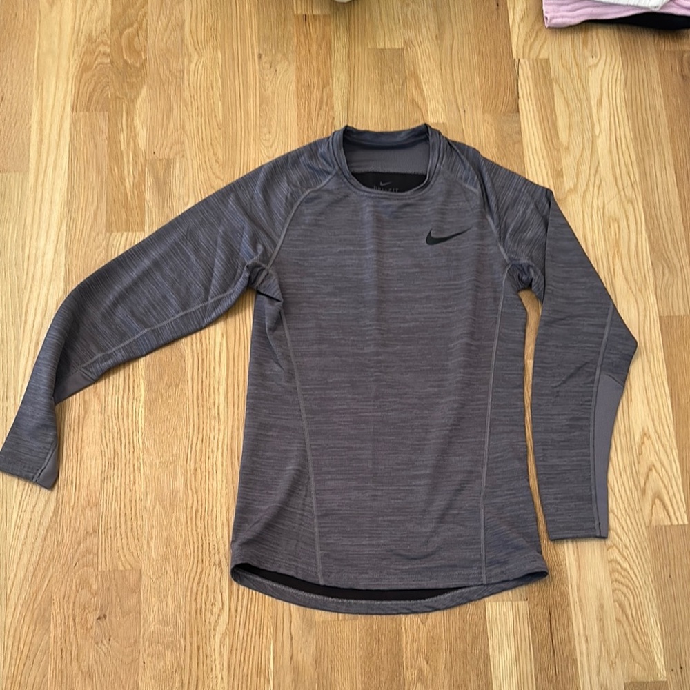Nike Charcoal Long Sleeve Performance Shirt